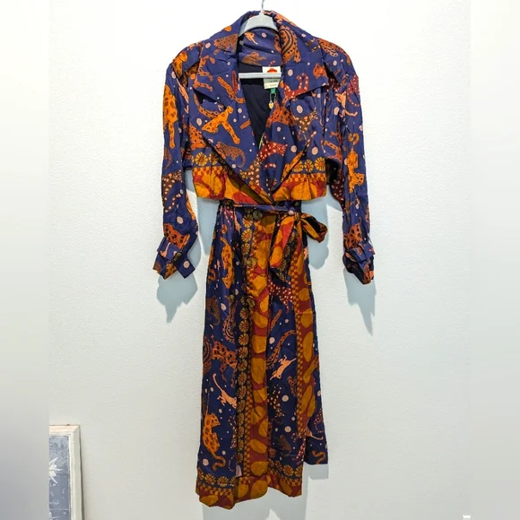 Farm Rio Animal Sky Navy Trench - Picture 1 of 7